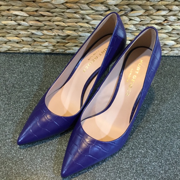 Kurt Geiger London Purple Stiletto Heels - Picture 4 of 13